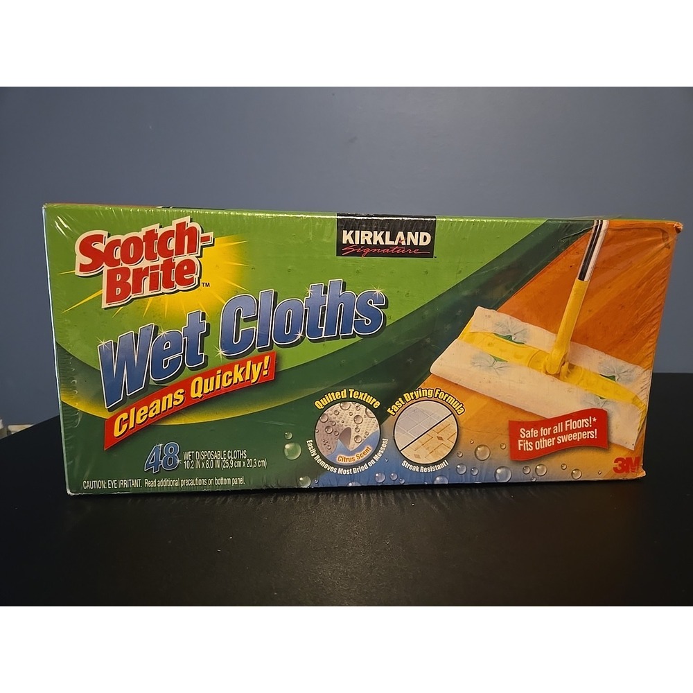 NEW Scotch Brite Wet Cloths Qty 48 in Box‎ HTF RARE